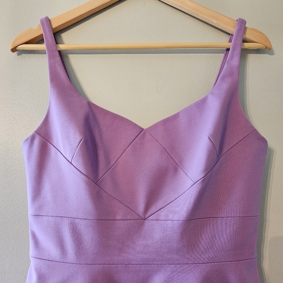 Robert Rodriguez Cocktail Sleeveless Classy Mini Dress Lilac Size 8. - Picture 5 of 16